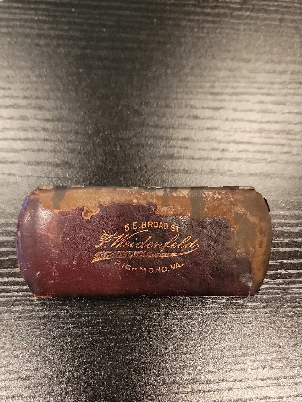 Vintage F. Weidenfeld Optician‎ Eyeglass Case Richmond VA Leather